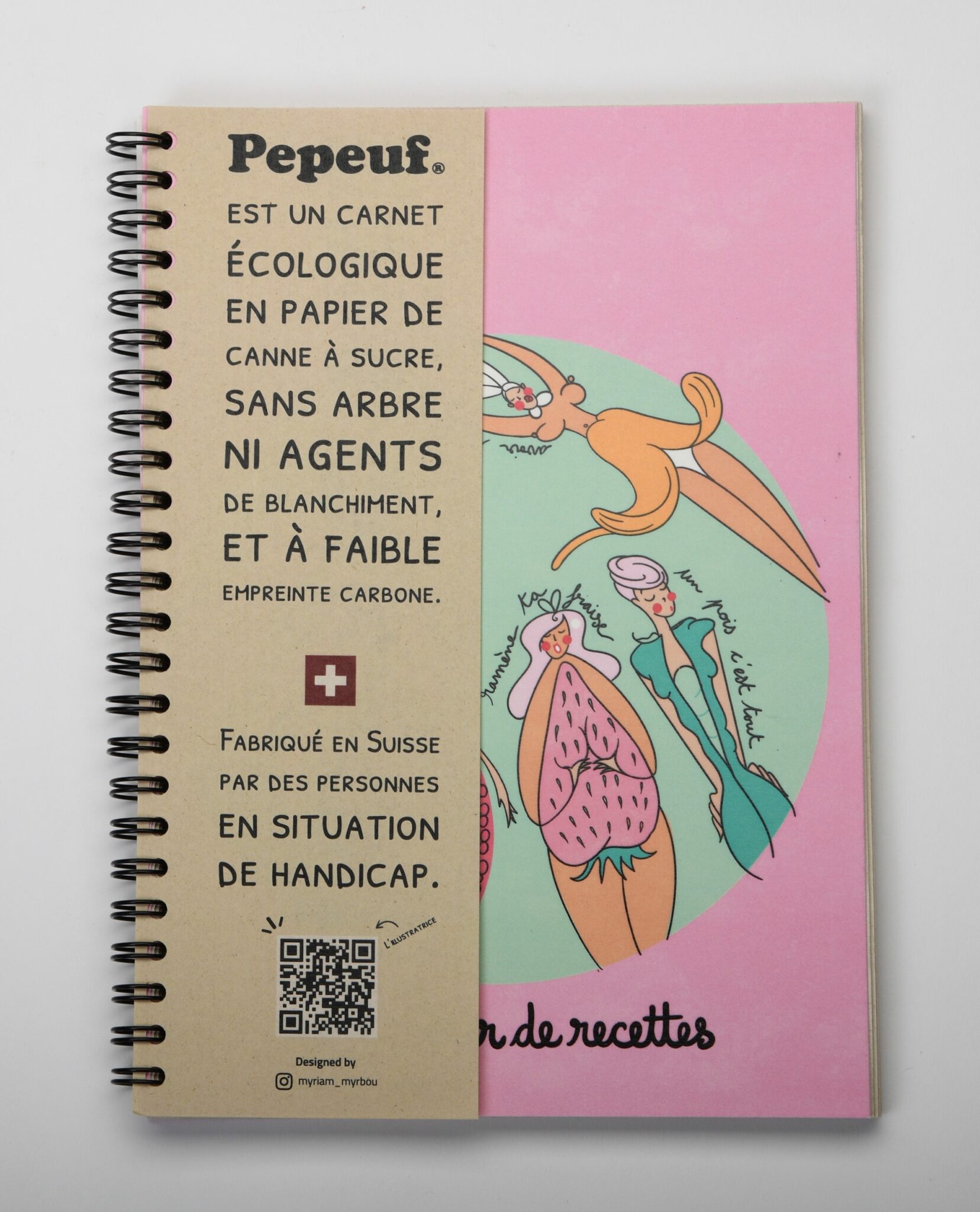 Carnet A5 Myriam Recette