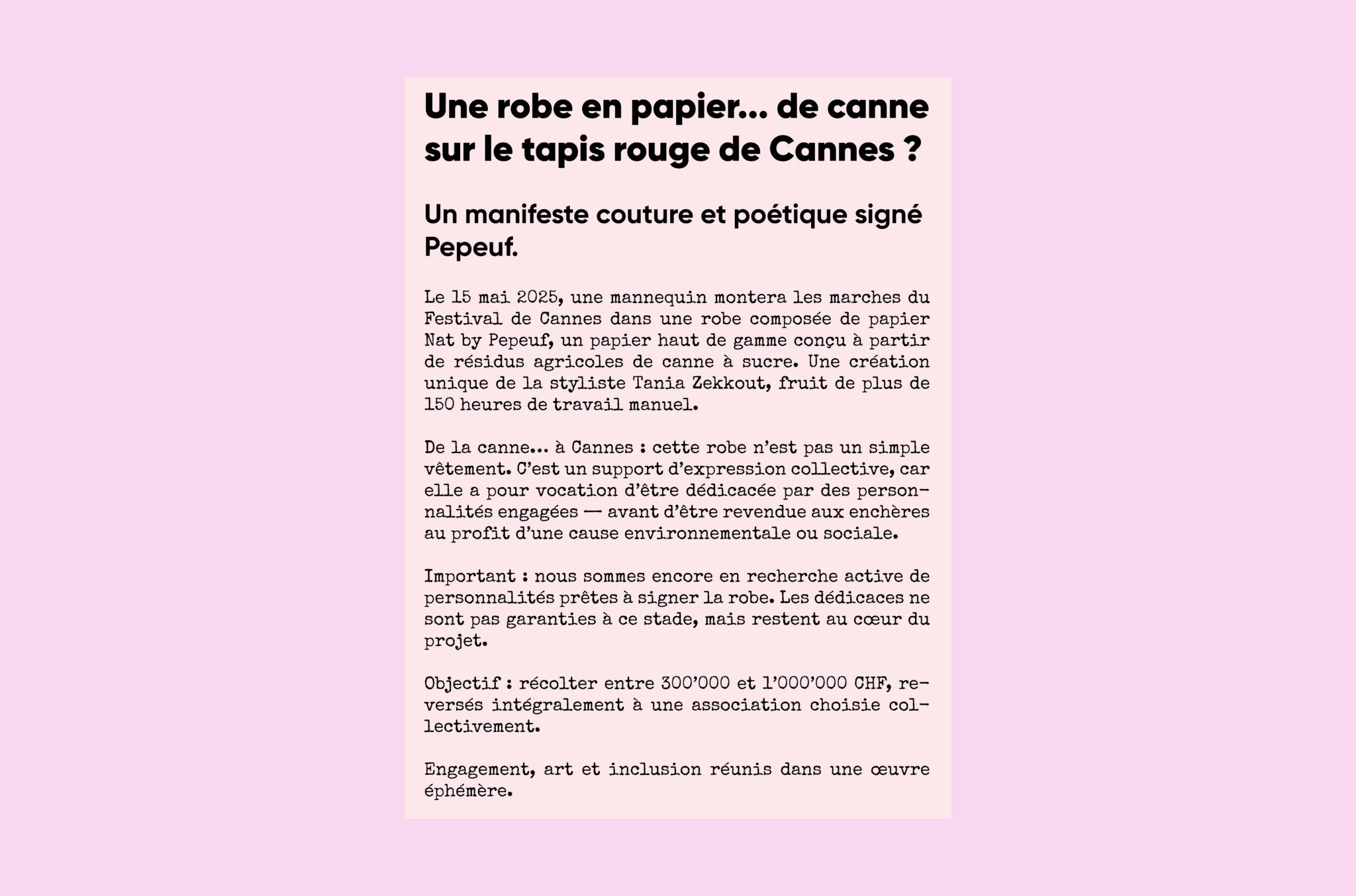 pepeuf au festival de Cannes