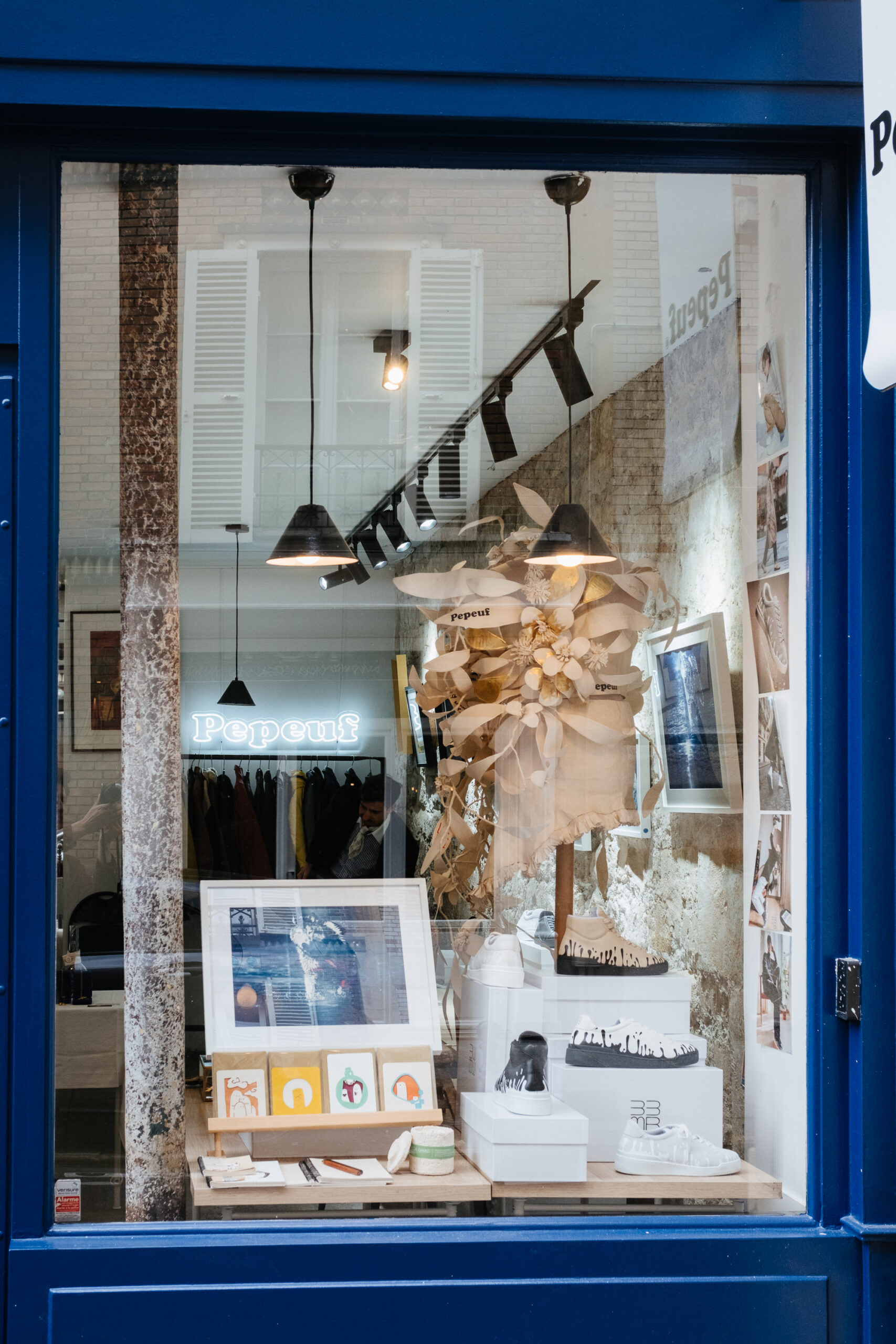 Façade du pop-up Pepeuf, 15 rue Debelleyme, Paris