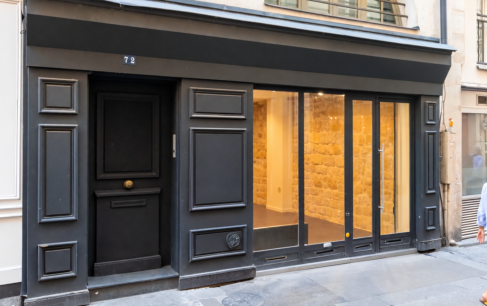 Façade du 72 rue de la Verrerie, Paris